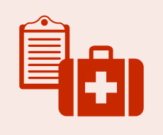 graphic of an emergency kit and plan