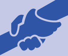 graphic of two hands clasped together