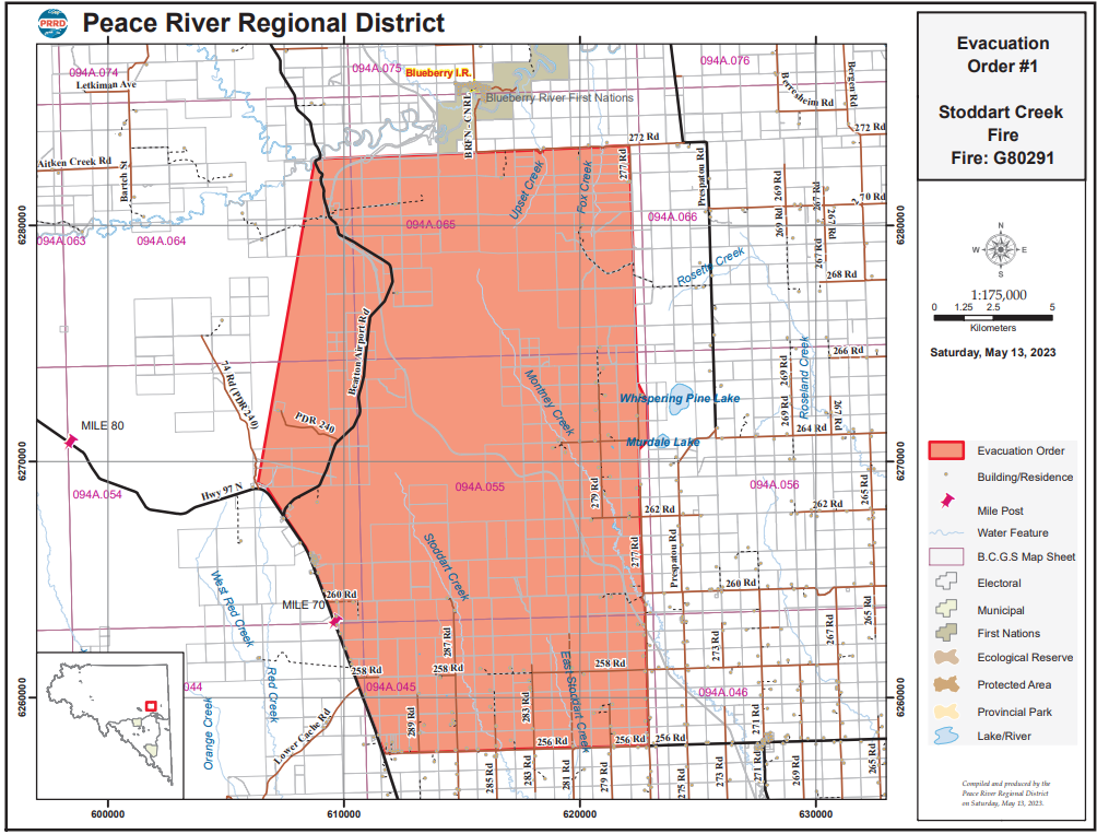 Evacuation Order Map for Evacuation