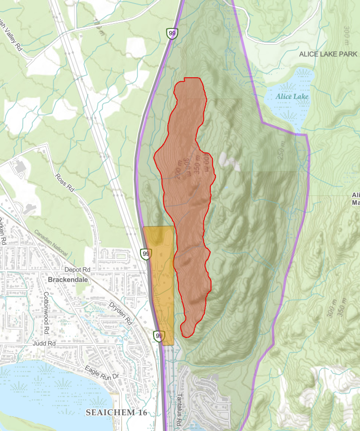 An Evacuation ORDER has been issued to portions of the following properties effective June 16 at 3 p.m. The Order pertains only to the areas east of Dryden Creek due to hazards such as danger trees and rockfall adjacent to the wildfire zone:
1796 Depot Road
BLOCK D SECTION 23 TOWNSHIP 50 AS SHOWN ON PLAN EPP65366
An Evacuation ALERT remains in place for 4000 Highway 99 and properties on the 1700 block of Depot Road.