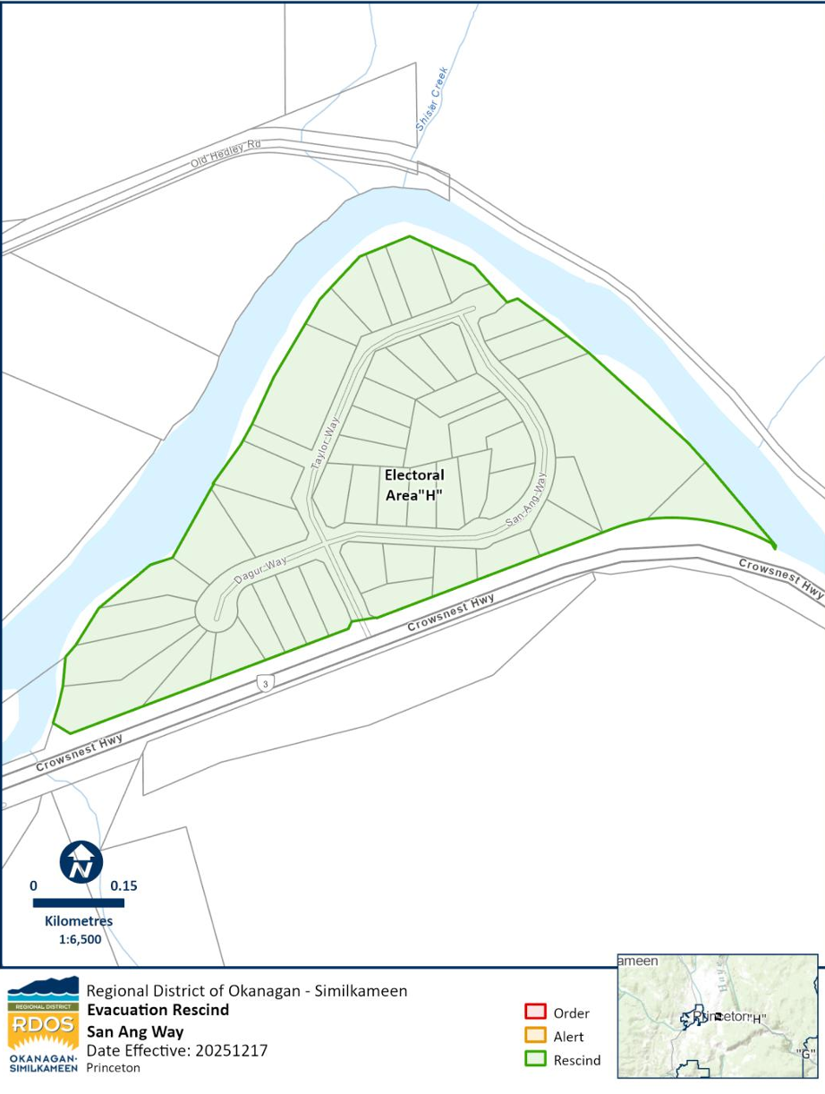 Evacuation Alert RESCINDED for San Ang in Electoral Area “H” (Rural ...