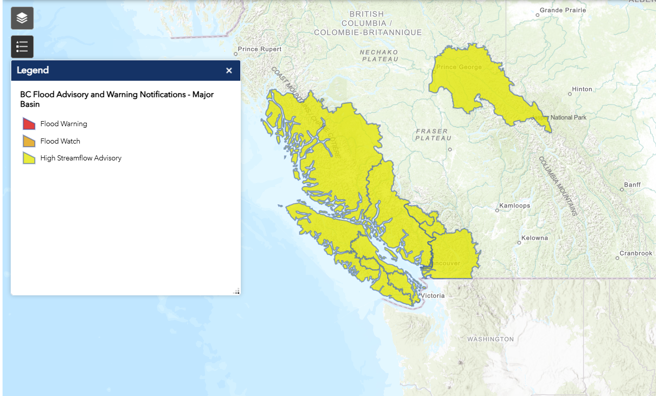 Flood Watch DOWNGRADED to a High Streamflow Advisory for Central Coast ...