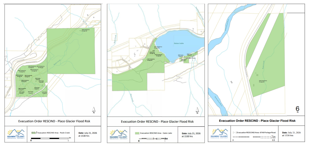 Evacuation Order RESCINDED for Poole Creek and Gates Lake area in ...